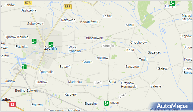 mapa Balików, Balików na mapie Targeo