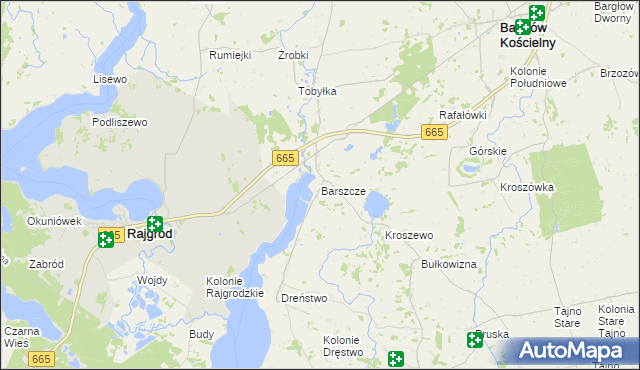 mapa Barszcze, Barszcze na mapie Targeo