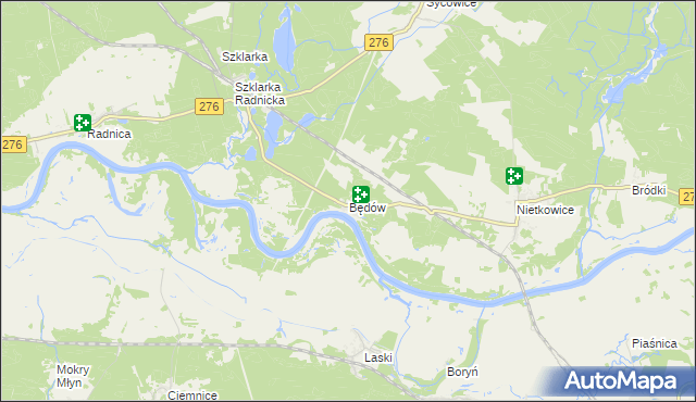 mapa Będów, Będów na mapie Targeo