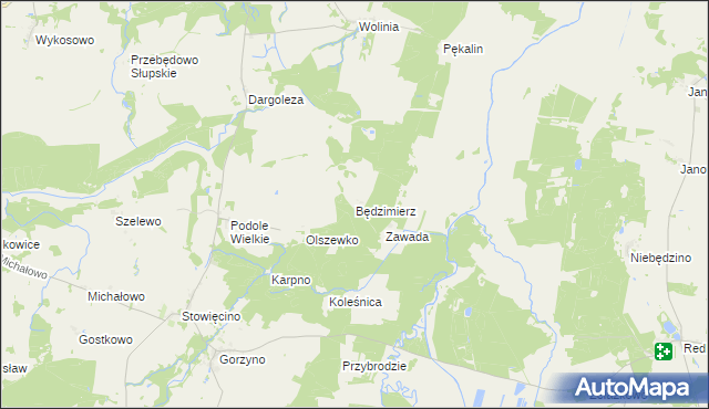 mapa Będzimierz, Będzimierz na mapie Targeo