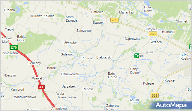 mapa Białotarsk, Białotarsk na mapie Targeo