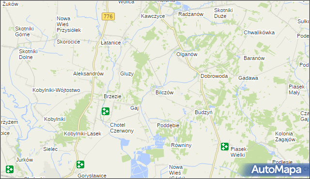 mapa Bilczów, Bilczów na mapie Targeo