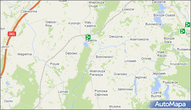 mapa Bobrowisko gmina Suwałki, Bobrowisko gmina Suwałki na mapie Targeo