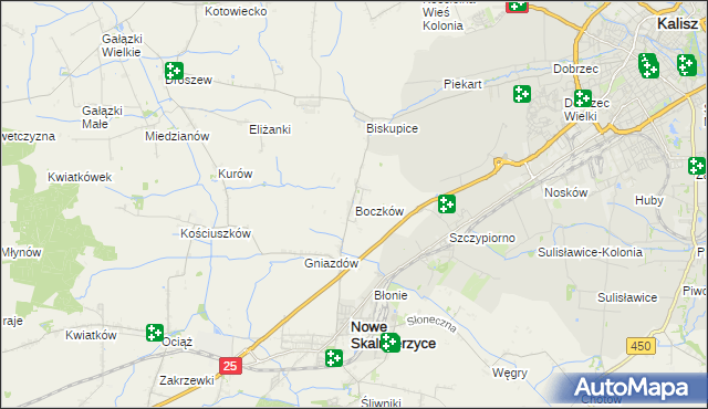 mapa Boczków, Boczków na mapie Targeo