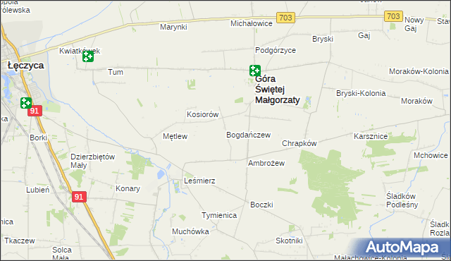 mapa Bogdańczew, Bogdańczew na mapie Targeo
