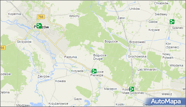 mapa Bogucice Drugie, Bogucice Drugie na mapie Targeo