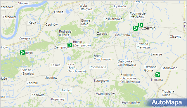 mapa Breń Osuchowski, Breń Osuchowski na mapie Targeo
