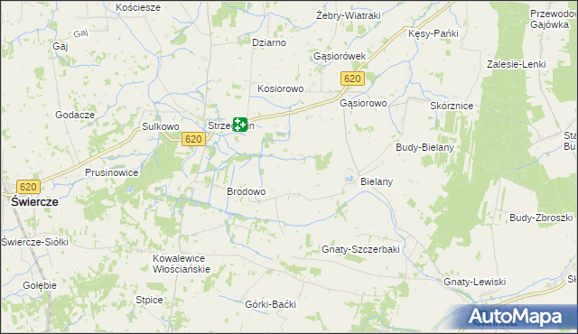 mapa Brodowo-Wity, Brodowo-Wity na mapie Targeo