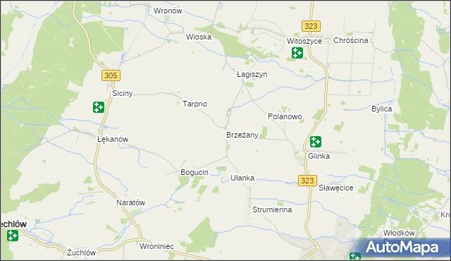 mapa Brzeżany, Brzeżany na mapie Targeo