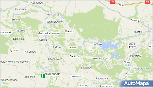 mapa Budki Łochowskie, Budki Łochowskie na mapie Targeo