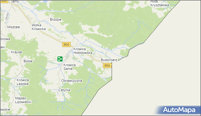 mapa Budomierz, Budomierz na mapie Targeo