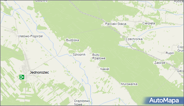 mapa Budy Rządowe, Budy Rządowe na mapie Targeo