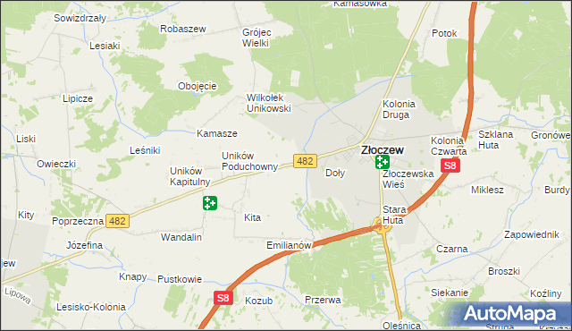 mapa Bujnów, Bujnów na mapie Targeo