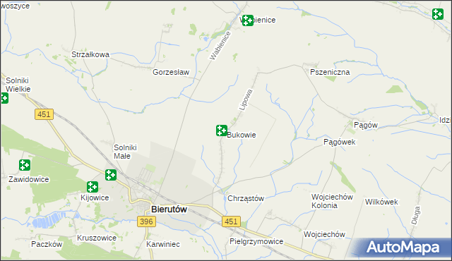 mapa Bukowie gmina Wilków, Bukowie gmina Wilków na mapie Targeo