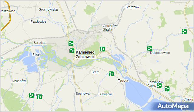 mapa Byczeń, Byczeń na mapie Targeo