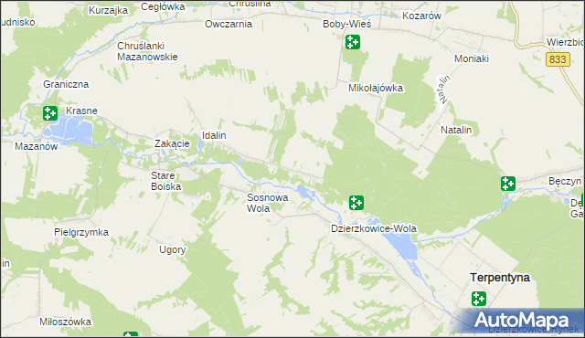 mapa Chruślanki Józefowskie, Chruślanki Józefowskie na mapie Targeo