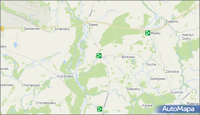 mapa Cieszeniewo, Cieszeniewo na mapie Targeo