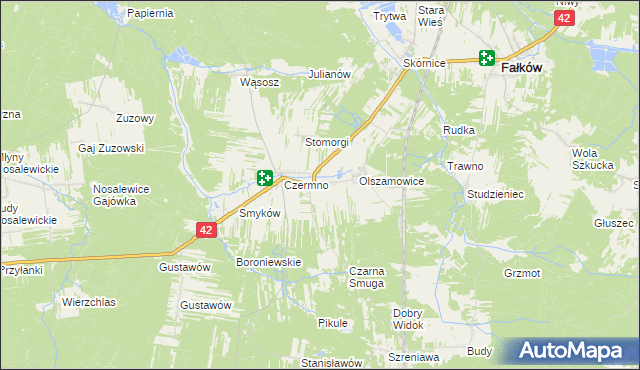 mapa Czermno-Kolonia, Czermno-Kolonia na mapie Targeo