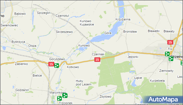 mapa Czerniak, Czerniak na mapie Targeo