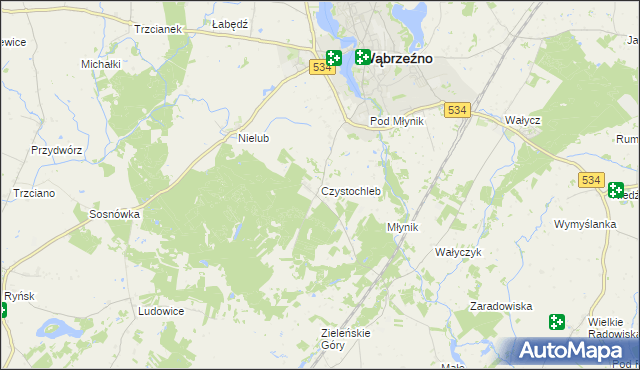 mapa Czystochleb, Czystochleb na mapie Targeo