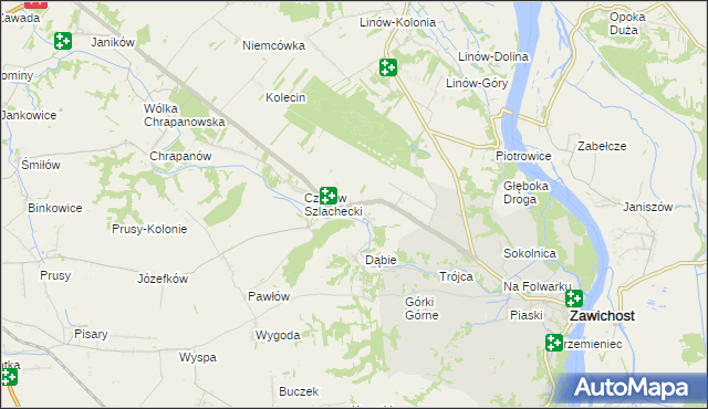 mapa Czyżów Plebański, Czyżów Plebański na mapie Targeo