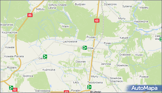 mapa Dalachów, Dalachów na mapie Targeo