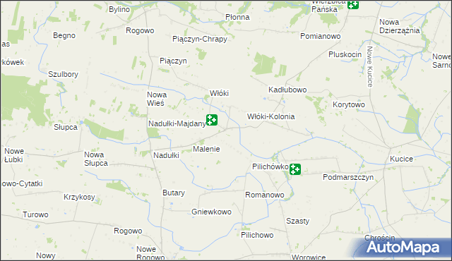 mapa Daniszewo gmina Bulkowo, Daniszewo gmina Bulkowo na mapie Targeo