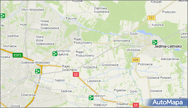 mapa Dawidów gmina Jedlnia-Letnisko, Dawidów gmina Jedlnia-Letnisko na mapie Targeo