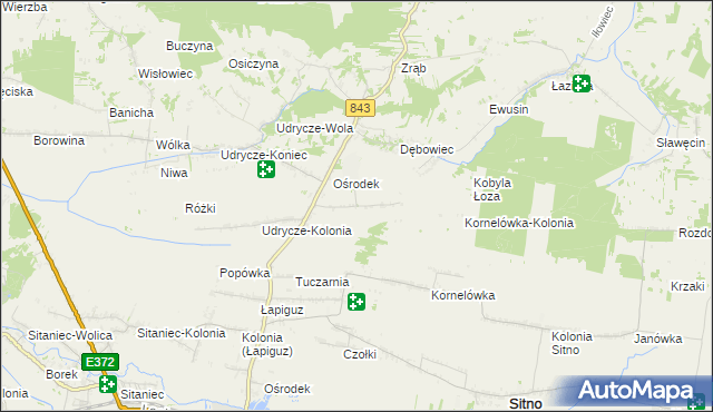 mapa Dębowiec-Kolonia, Dębowiec-Kolonia na mapie Targeo