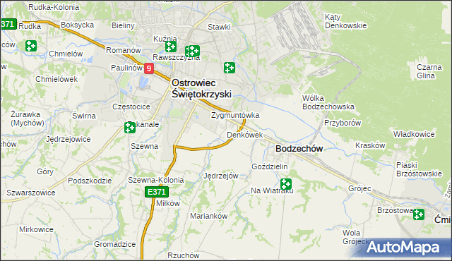 mapa Denkówek, Denkówek na mapie Targeo