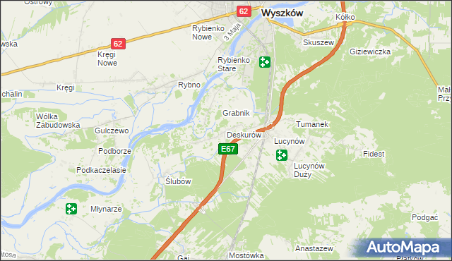 mapa Deskurów, Deskurów na mapie Targeo