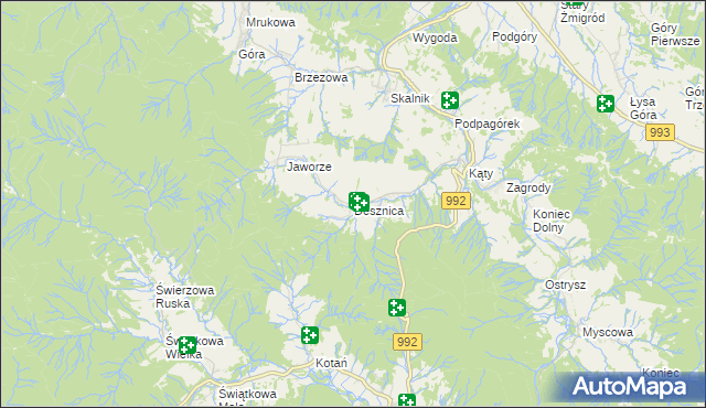 mapa Desznica, Desznica na mapie Targeo