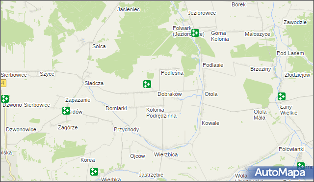 mapa Dobraków, Dobraków na mapie Targeo