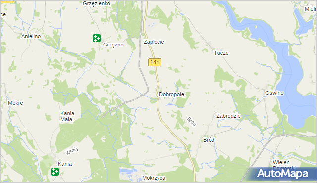 mapa Dobropole gmina Dobra, Dobropole gmina Dobra na mapie Targeo