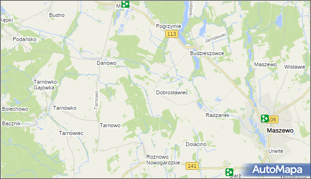 mapa Dobrosławiec, Dobrosławiec na mapie Targeo