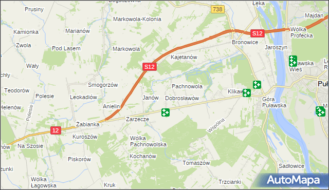 mapa Dobrosławów, Dobrosławów na mapie Targeo
