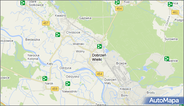 mapa Dobrzeń Wielki, Dobrzeń Wielki na mapie Targeo