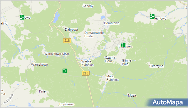 mapa Domatówko, Domatówko na mapie Targeo