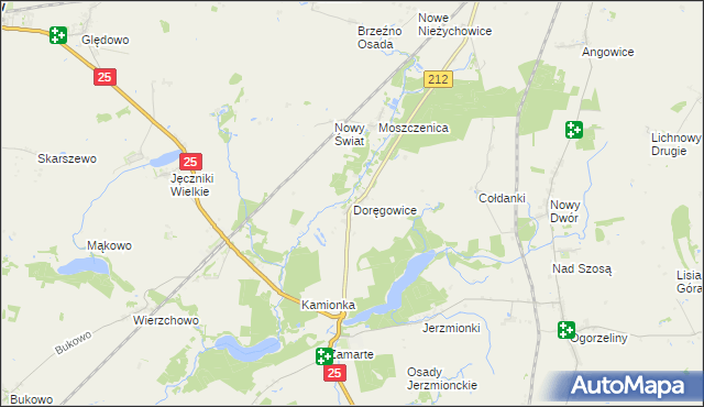 mapa Doręgowice, Doręgowice na mapie Targeo