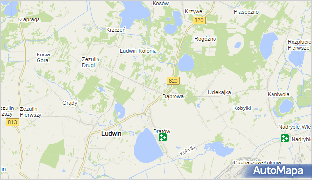 mapa Dratów-Kolonia, Dratów-Kolonia na mapie Targeo