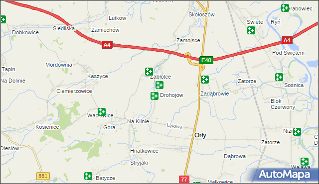 mapa Drohojów, Drohojów na mapie Targeo