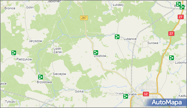 mapa Drożków, Drożków na mapie Targeo