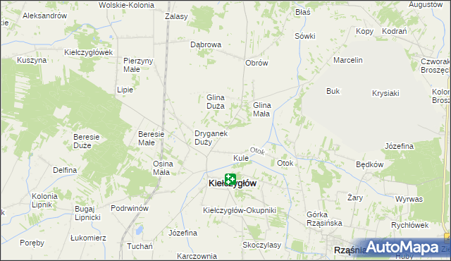 mapa Dryganek Mały, Dryganek Mały na mapie Targeo