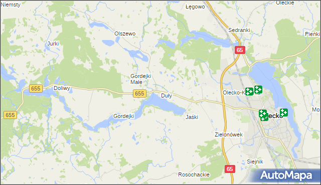 mapa Duły, Duły na mapie Targeo