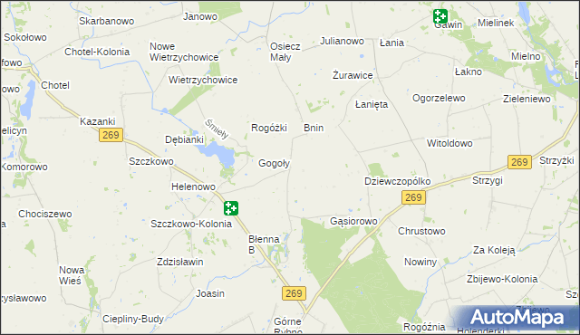 mapa Dziewczopole, Dziewczopole na mapie Targeo