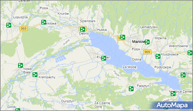 mapa Frydman, Frydman na mapie Targeo