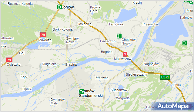 mapa Gągolin, Gągolin na mapie Targeo