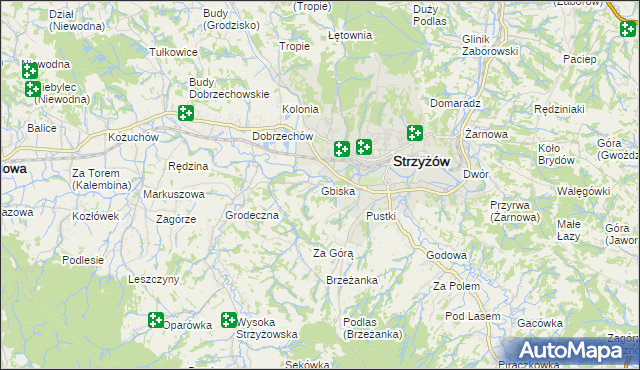 mapa Gbiska, Gbiska na mapie Targeo