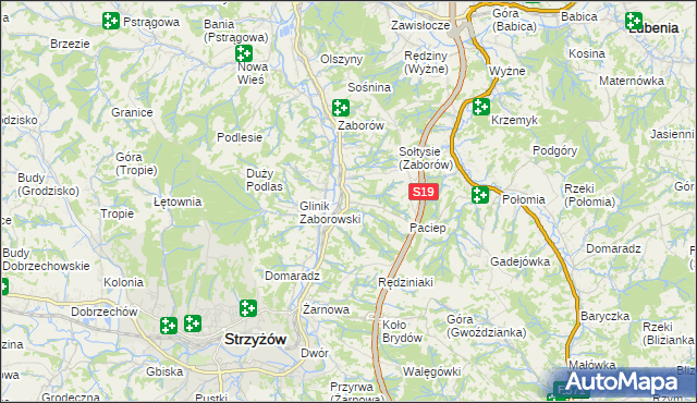 mapa Glinik Charzewski, Glinik Charzewski na mapie Targeo