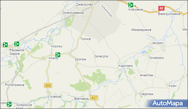 mapa Góreczno, Góreczno na mapie Targeo